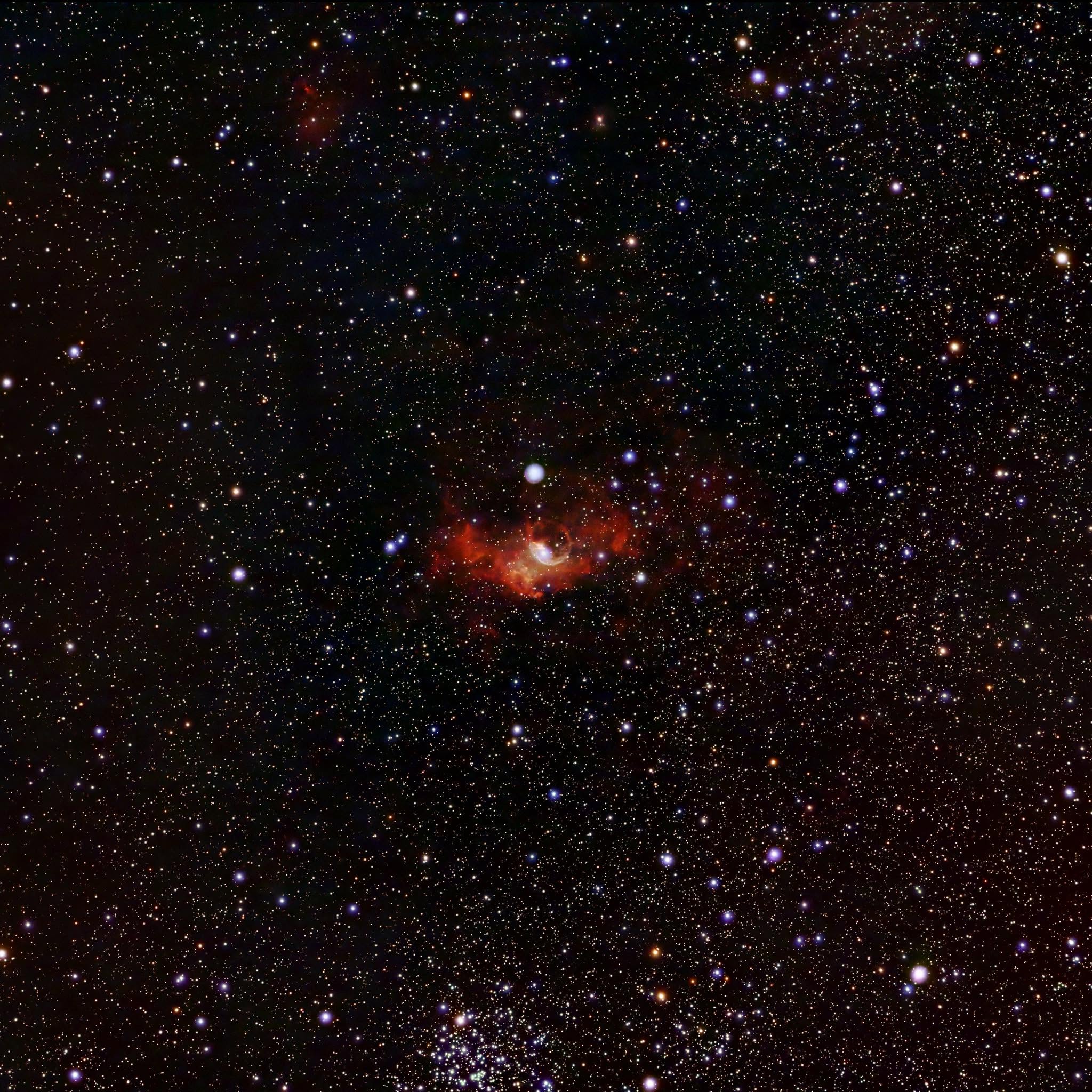 NGC 7635, the Bubble Nebula, photographed by Jeremiah Smith
